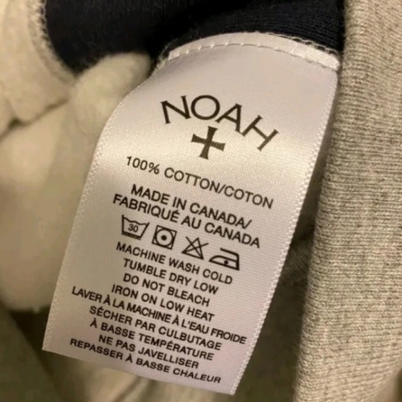 Noah Tri-Color Hoodie Sweatshirt color block Size S made in Canada unisex - Picture 3 of 6